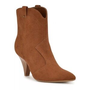 Nine West Tan Suede Ankle Booties